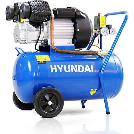 Hyundai 50 Litre Air Compressor, 14CFM/116psi, Direct Drive V-Twin, 3HP (1/5)