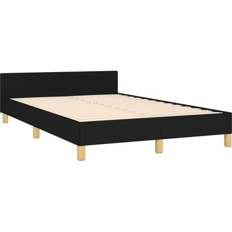 Estructura de cama sin colchón tela negro 120x190 cm vidaXL