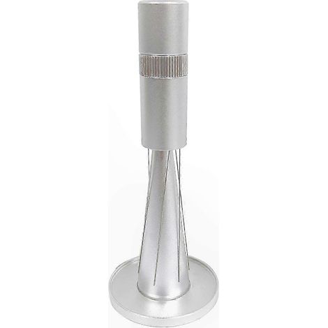 Distributeur de café argent noir, tasseur aiguille en inox pour espresso, outil de lissage et mélangeur de poudre, accessoire barista 51mm. (1/5)