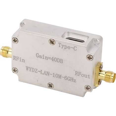 Rauscharmer Verstärker (LNA) mit 40 dB Verstärkung, 10 MHz–6 GHz, präzise Übertragung, HF-Vorverstärker und Leistung für UKW-Radio (1/5)