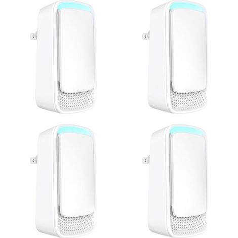 Ioniseur d'air enfichable — Purificateur d'air à ions négatifs — Désodorisant silencieux (Lot de 4) (1/5)
