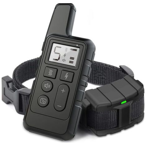 Dog Shock Collar 500M Dog Training Collar with Remote Rechargeable IPX7 Waterproof Electronic Collar for Small and Medium Dogs Black (1/4)