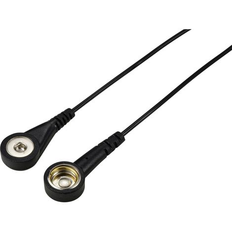 TRU COMPONENTS TC-12356292 Câble de mise à la terre antistatique (ESD) noir 2.40 m Bouton-pression 4 (1/2)