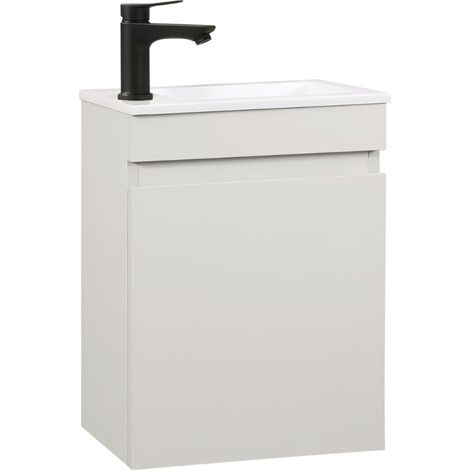 Meuble Lave-Mains 40cm Meuble Lavabo déjà monté Cachemire (1/5)