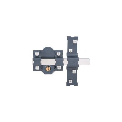 FAC cerrojo fac 201-l/ 80-p , Cerrojo Fac 201-l/ 80-p.                 - Sistema L.- Se acciona interior y exteriormente con llave, quedando siempre la barra fija. (1/3)