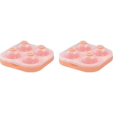 Eiskugelformer Groß 6,5 cm 3D Große Runde Kugel Orange--