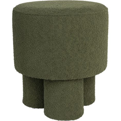 Tabouret rond en tissu bouclette ø40cm - MARCOS - Boite à design (1/6)