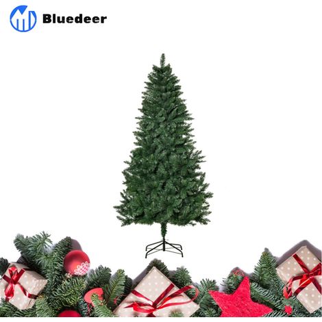 Künstlicher-Weihnachtsbaum 180 cm Kieferbaum künstlich mit 724 Zweigen Metallständer für drinnen (1/5)
