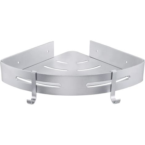 Étagère de douche sans perçage lot de 1 acier inoxydable (1/5)