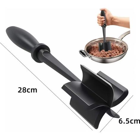 Tritacarne, tritacarne per hamburger, tritacarne per manzo di alta qualità resistente al calore, utensile per mescolare le patate in nylon per tritacarne per hamburger, ammorbidente per carne e pollam