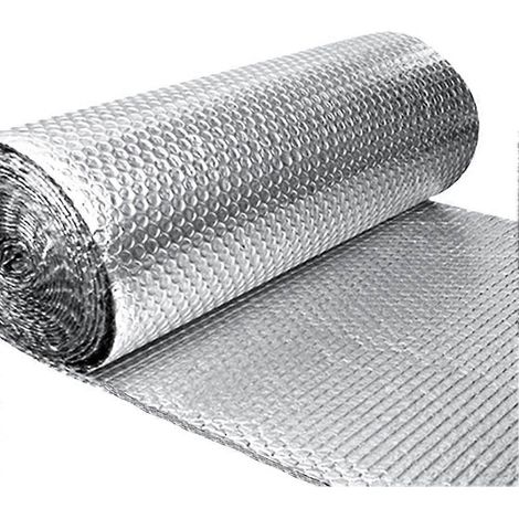 Mousse isolante doublement réfléchissante, rouleau d'isolation à bulles réfléchissantes pour fenêtres, barrière radiante, pour conserver la chaleur (1/5)