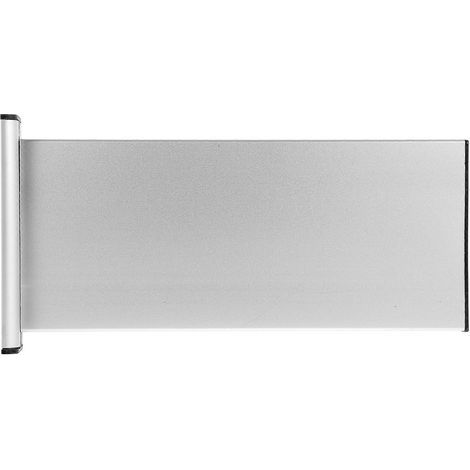 Plaque de porte double face vierge, plaque nominative de bureau, étiquette de porte en alliage d'aluminium-29.00X14.50X4.00CM-Silver (1/4)
