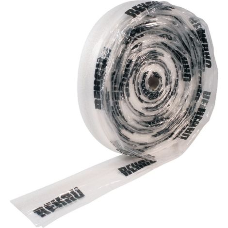 Relevé de plinthe adhésif avec bavette longueur 50m largeur 120mm épaisseur 8mm - Rehau