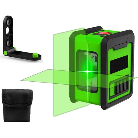 Niveau Laser Vert, Niveau Laser pour L'extérieur, Deux Modules, Ligne Croix/Horizontale/Verticale, Support Magnétique (1/5)