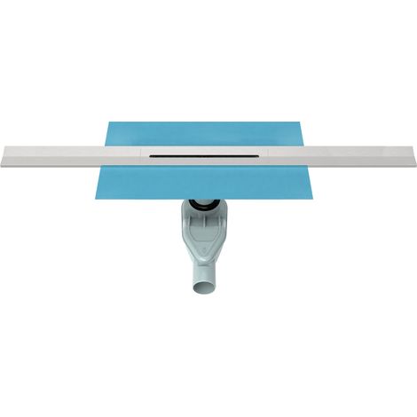 WITEN&NOCK Duschrinne 90 cm Komplettset  Kürzbare Ablaufrinne 60-90 cm 360°Siphon  DN40/DN50  Für bodengleiche Duschen (1/5)