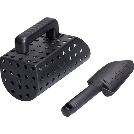 Pelle à sable portative, sablier, tamis de chasse au trésor sur plage, accessoire pour détecteur de métaux (échantillon indisponible) (1/5)
