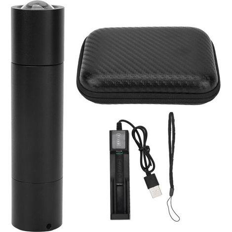 Lampe de thérapie LED rouge rechargeable pour douleurs cervicales et musculaires - Noir (1/5)