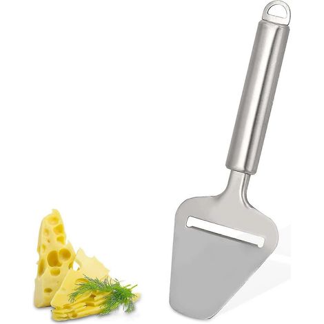 Käsehobel, Käsehobel mit langem Griff, klassischer Käsehobel aus Edelstahl, geeignet für Block- und Hartkäse (1/5)