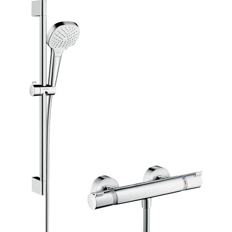 hansgrohe Croma Select E Brausesystem Aufputz Vario mit Ecostat