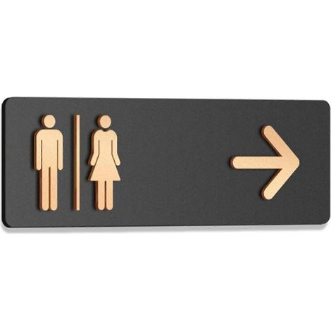 Panneau de salle de bain flèche droite double couche acrylique noir mat et or bronze hommes et femmes 118 x 39 pouces (1/5)
