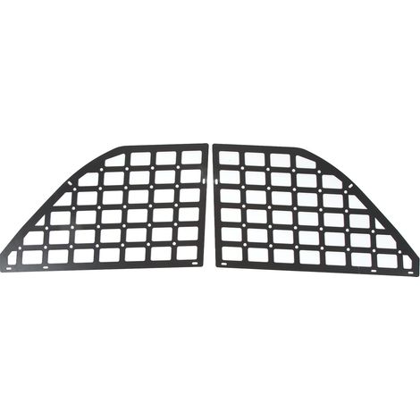 Paire de panneaux de rangement pour vitre arrière, acier noir, organisateur de coffre intérieur, étagère porte-bagages, remplacement pour Ford Bronco 4 portes 2021-2023 (1/5)