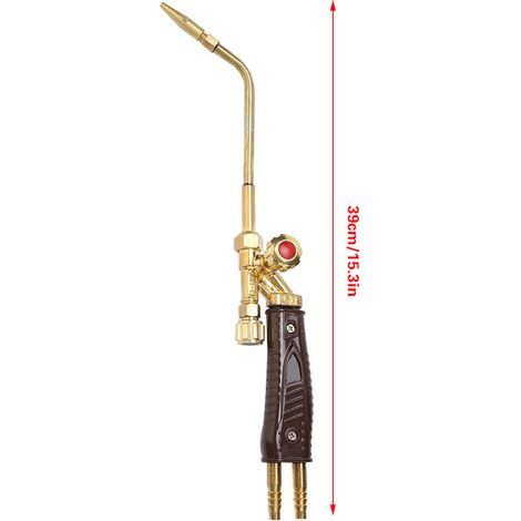 Chalumeau Torche de Soudage Oxi-Acétylène Oxypropane Soudeur à Air Résistant à la Chaleur pour Soudure à Injection (H01-6),1 pcs MNS (1/4)