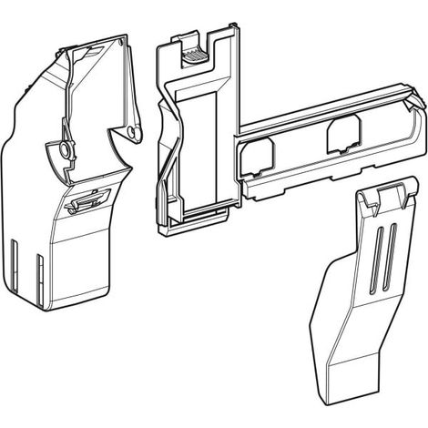 Geberit Auffangbecher mit Einwurfkanal, für Sigma40 Betätigungsplatte, 242.602.00.1 (1/3)