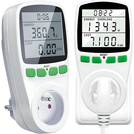 Compteur électrique, protection contre les surcharges du compteur électrique, prise de compteur électrique 3600 W, compteur électrique, compteur de consommation d'énergie-AquaForge (1/5)