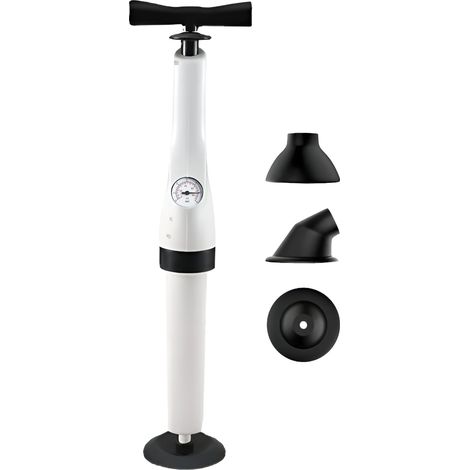 Déboucheur de lavabo Manomètre de pression Piston gonfleur évacuation WC lavabo (1/5)