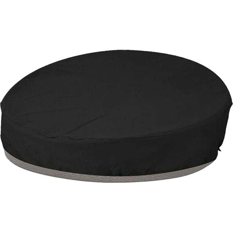 Housse de protection pour lit de jardin rond – Tissu Oxford 210D imperméable – Résistante aux UV et anti-poussière – Dimensions 190x89cm - UV 210 D (1/5)
