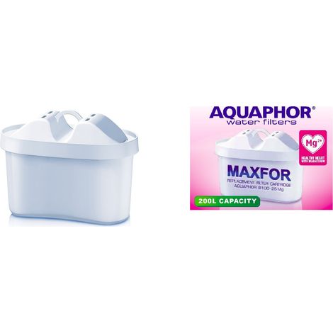 Cartuccia Aquaphor MAXFOR Plus magnesio Mg2+, cartuccia che arricchisce l'acqua con magnesio, capacità cartuccia 200 l (1/4)