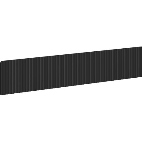 Mexen Rivel frontale scanalato per corpo mobile bagno 80 x 20 cm, nero opaco - 91A20-0800-235-1-71 (1/2)