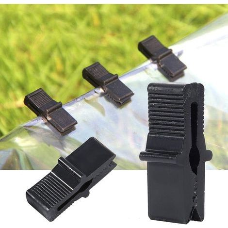 JSSEVN - 200 Pcs Film Clamp Clip Fixing Accessories for Plastic Net Film Clamps Accessories (1/5)