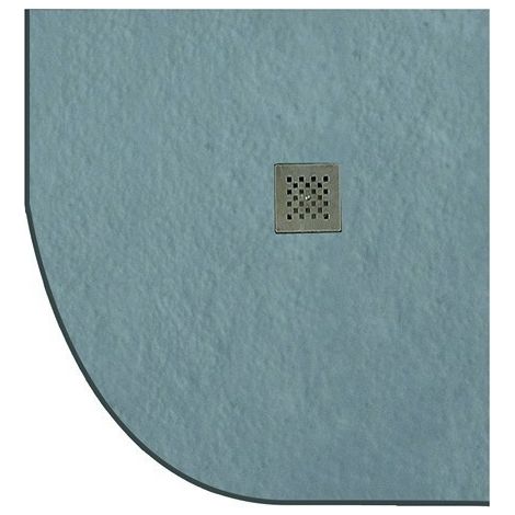Piatto doccia pietra 90x90 semicircolare colore grigio cemento kamalu