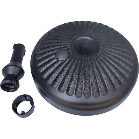 Base centrale circulaire remplie de sable pour parasol de plage/parasol de cour en plastique rempli d'eau (1/5)