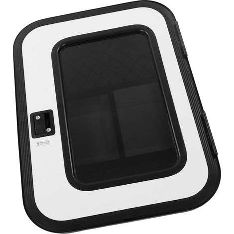 Porte d'entrée RV avec moustiquaire acier inoxydable anti-rouille, double serrure sécurité renforcée, pour camping-car (1/5)