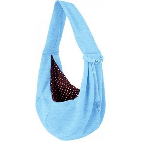 1pc blue，20X23X45cm，Cat/Dog Carrier Bag, Single-shoulder Sling Carrier Bag for Dog and Cat Pet Sling Bag Carrier Holder (1/4)