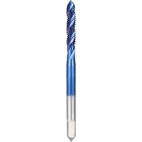Taraud 1 pièce M4x0,7 HSS revêtu bleu, pour métal et atelier (1/5)