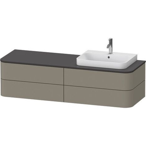 DURAVIT HP4973R92920010 WTU HappyD2+ suspendu, 408x1600x550mm