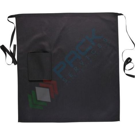 grembiule da chef con tasca nero (1/2)