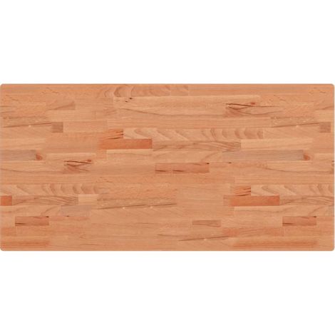 vidaXL Badezimmerarbeitsplatte 100x50x2,5 cm aus massivem Buchenholz (1/3)