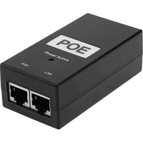 Injecteur d'alimentation PoE 48 V 1 A compatible 100 Mbps, adaptateur Ethernet PoE de bureau IEEE 802.3af/at (1/5)