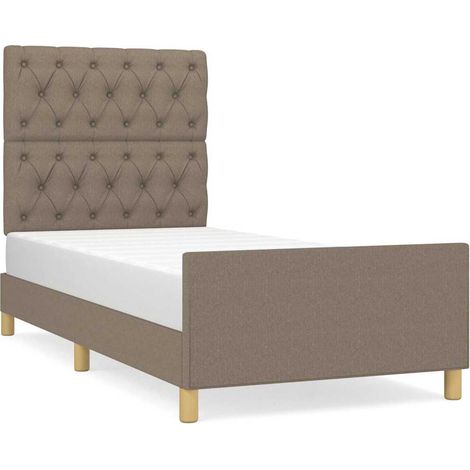 Maison Exclusive - Giroletto senza Materasso Tortora 80x200 cm Tessuto (1/5)