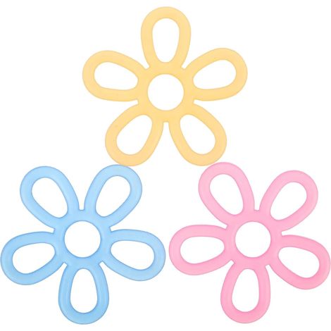 Set mit 3 Fingerkräftigungsübungen: Blütenförmige Silikon-Fingerkräftigungsübungen für Musiker, Schreibkräfte und Sportler Trainingsbänder (1/5)