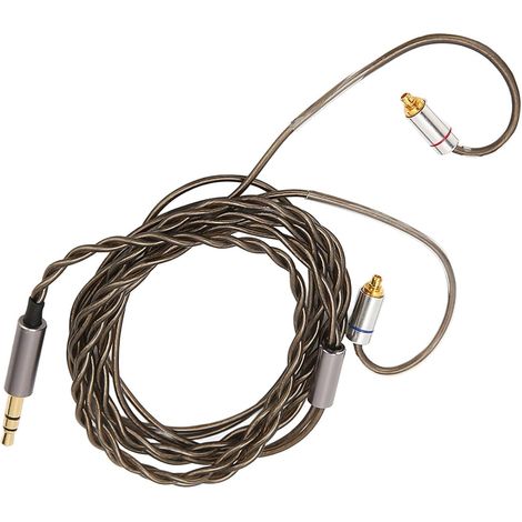 Câble MMCX pour IE300 IE600 IE900 Écouteurs à Faible Bruit Plaqués Argent 3.9ft de Fil de Mise à Niveau du Cuivre 3.5mm (1/5)