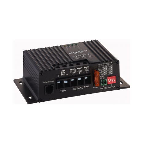 Régulateur de charge solaire MPPT 20A – Tension 12/24V – Puissance 320W – Ajustement automatique pour meilleur rendement – Antarion