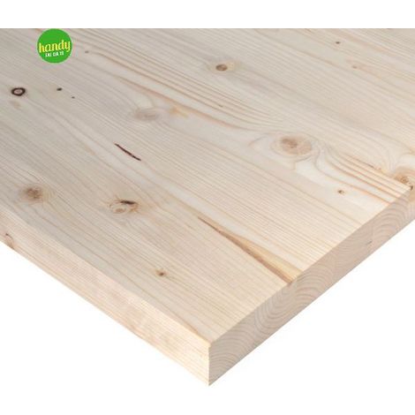 Tavola lamellare unilegno abete naturale 100 x 40 x 1,8 cm
