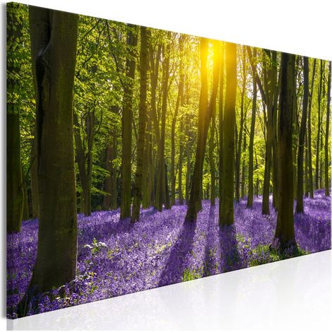 Quadro - Hyacinth Field (1 Part) Narrow - 150x50 (1/4)
