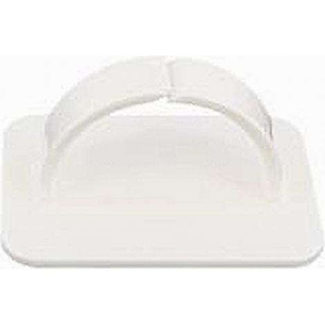 TRADE SHOP - Set 2 Pz Gancio Adesivo Multiuso Asta Oggetti Da Parete Bagno Casa Bianco 87357 -