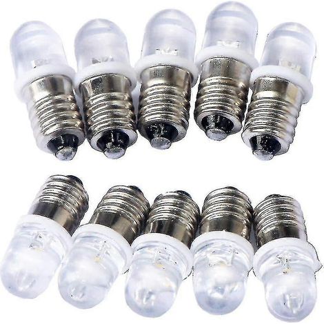 Lot de 10 ampoules LED spot E10 12V blanc chaud - en stock (1/4)